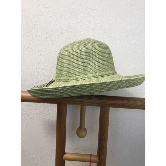 SAN DIEGO HAT CO Green SUN HAT One Size 4" BRIM Band Packable - Picture 4 of 7
